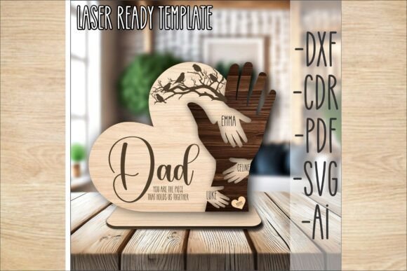 Letrero De Mano De Regalo Para Papa Personalizado Creativo Digital